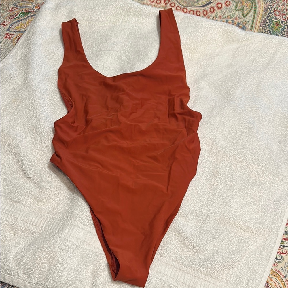 Aerie Rust One-Piece Swimsuit
